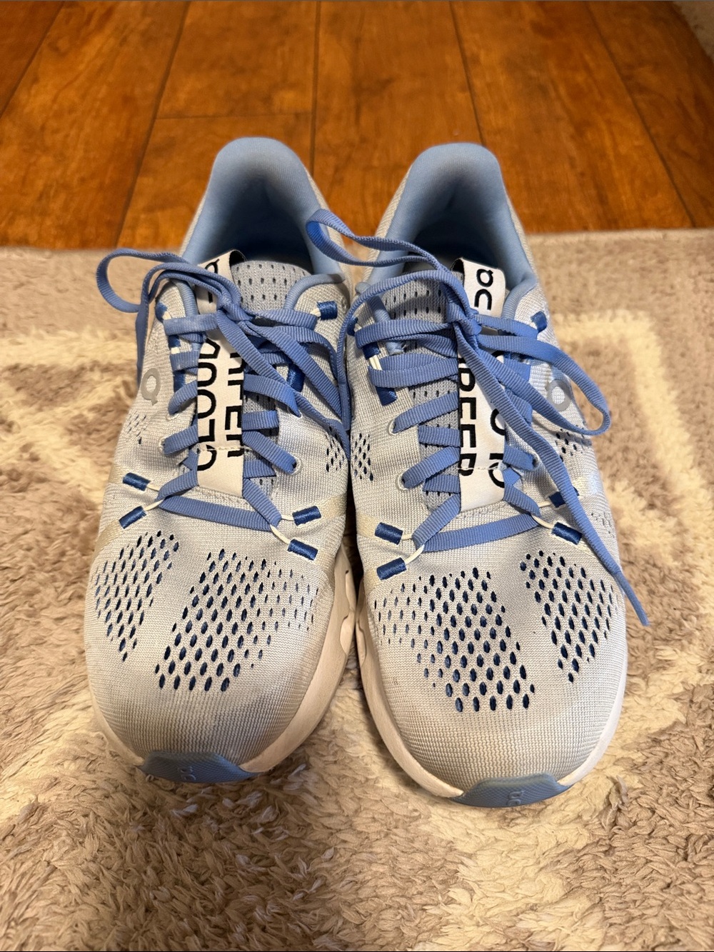 On cloud surfer Running Women's Light Blue Athletic Shoes